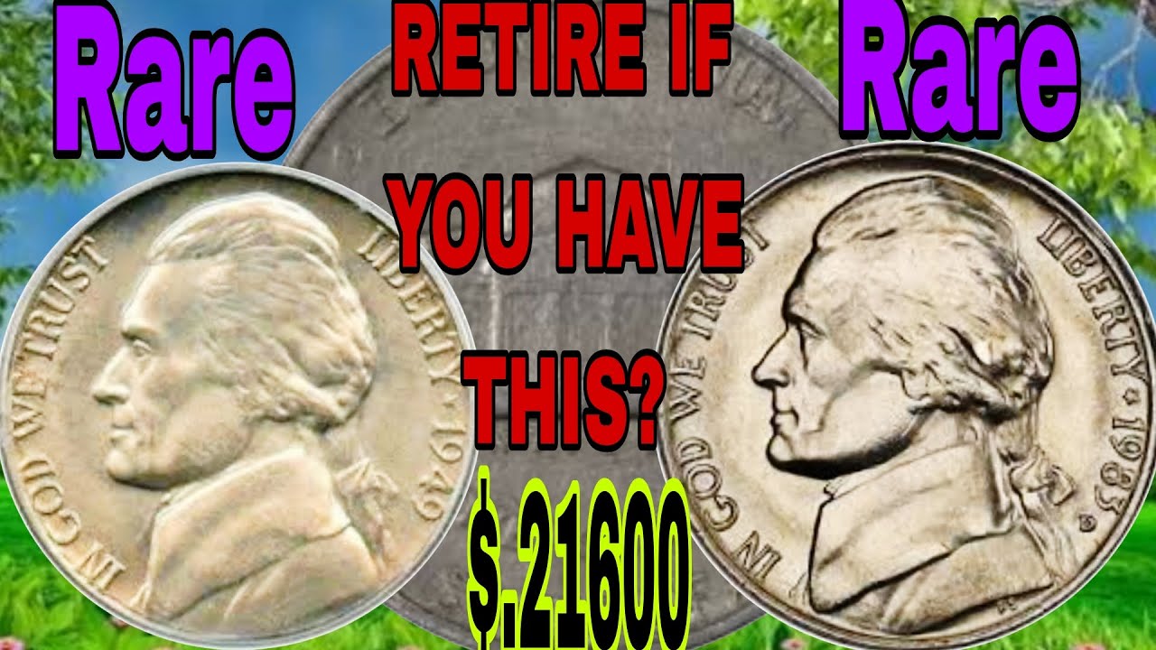 TOP 2 Jefferson Nickels Worth BIG Money! 1949 & 1983-D Nickels Every Collector MUST Know!