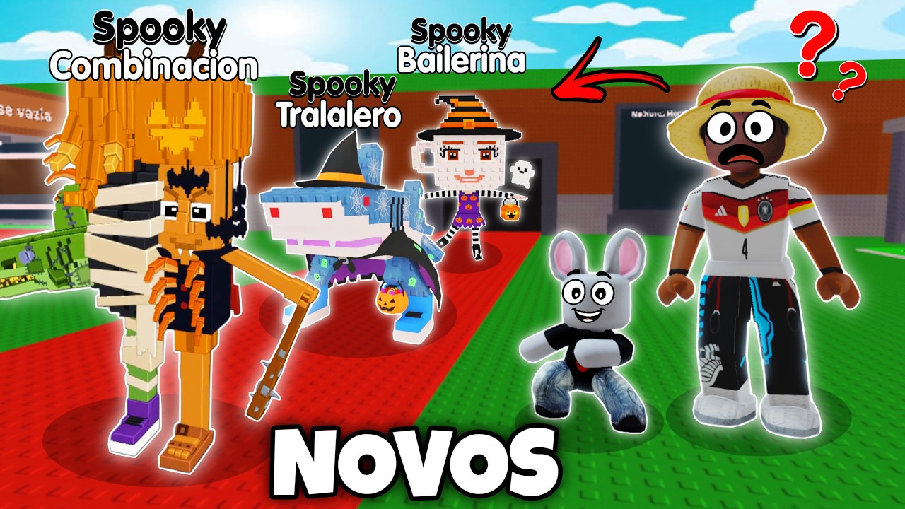 LA SPOOKY COMBINACION e NOVOS BRAINROTS DE HALLOWEEN na ATUALIZAÇÃO DO ROUBE O BRAINROT!