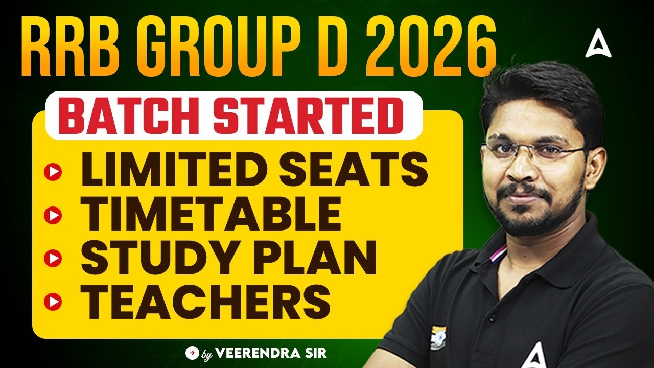 RRB GROUP D 2026 | Group D Batch Started | Group D Study Plan | RRB Group D Preparation Strategy