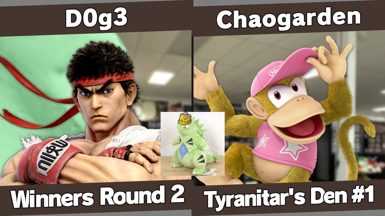 Tyranitar's Den 1 - D0g3 (Ryu) vs Chaogarden (Diddy Kong) - Winners Round 2