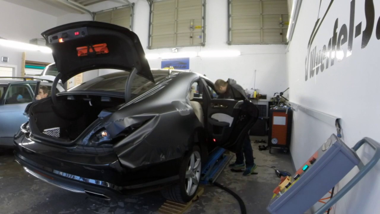 Folierung Mercedes Benz CLS 500 Car Wrapping