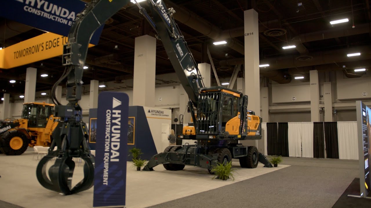 Hyundai Construction Equipment's Walkthrough at ISRI 2022 of the HL960HDXT and HW250MH