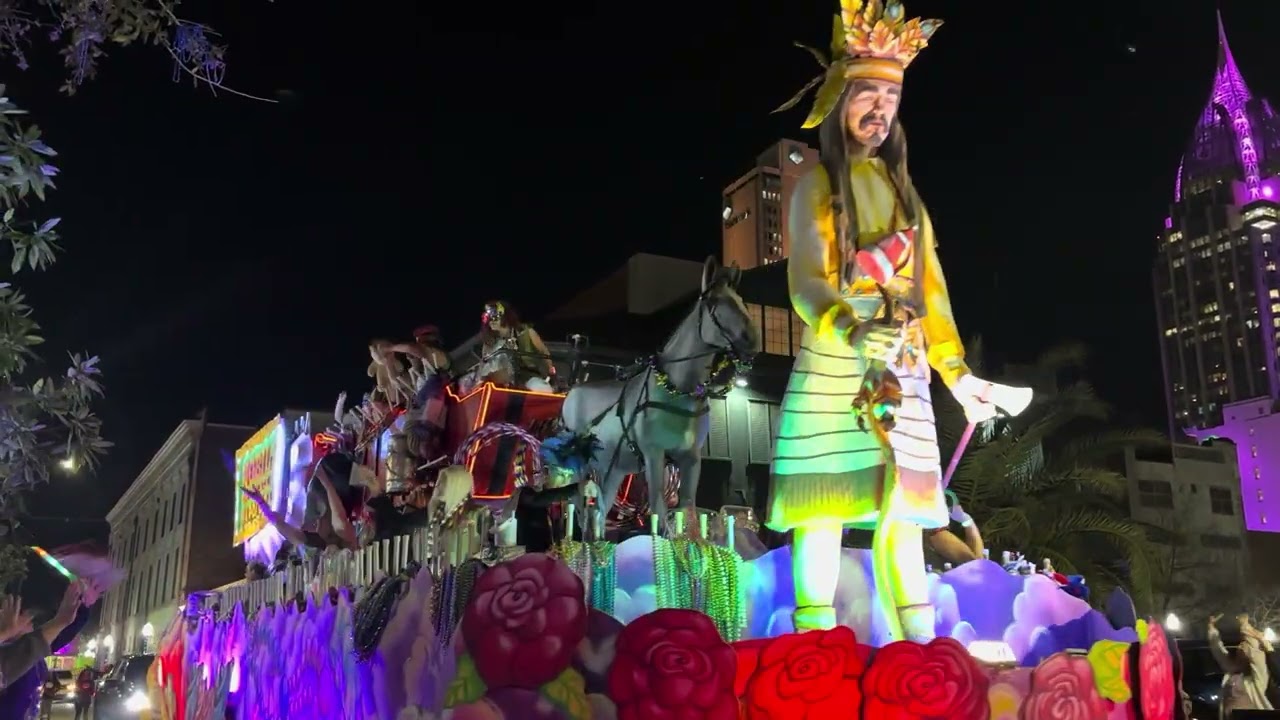 Neptune's Daughters Mardi Gras parade in Mobile, Alabama, 2/8/2026