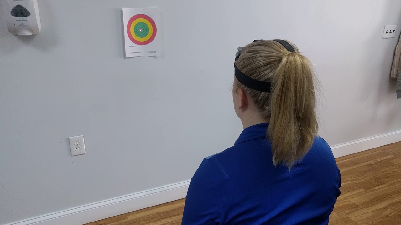 Laser tracking for training cervical proprioception