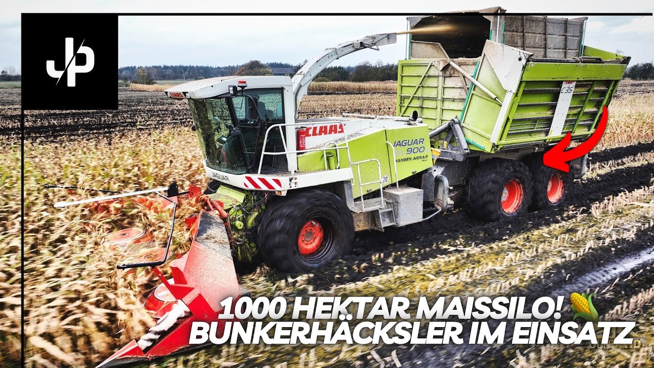 1000HA Maissilo! Maisernte 2024 & Bunkerhäcksler! || JP Agrar