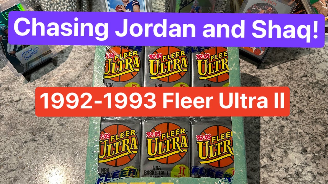 1992-1993 Fleer Ultra Basketball Box Break! *Series 2* Michael Jordan and Shaq Rookie hunting! 👌🏼