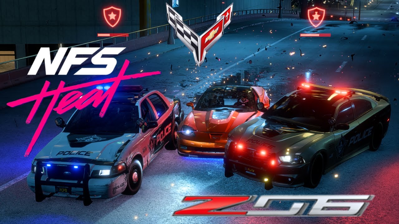 Molestando policias, C6 Z06 VS COPS