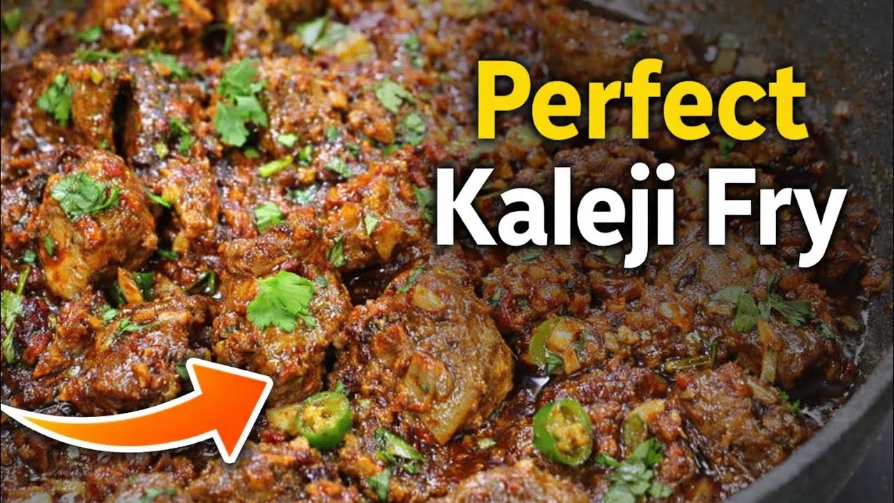 Perfect kaleji fry 👌😋sirf 10 minutes me soft juice fry kaleji  cook#kalejibananekatarika#easycooking