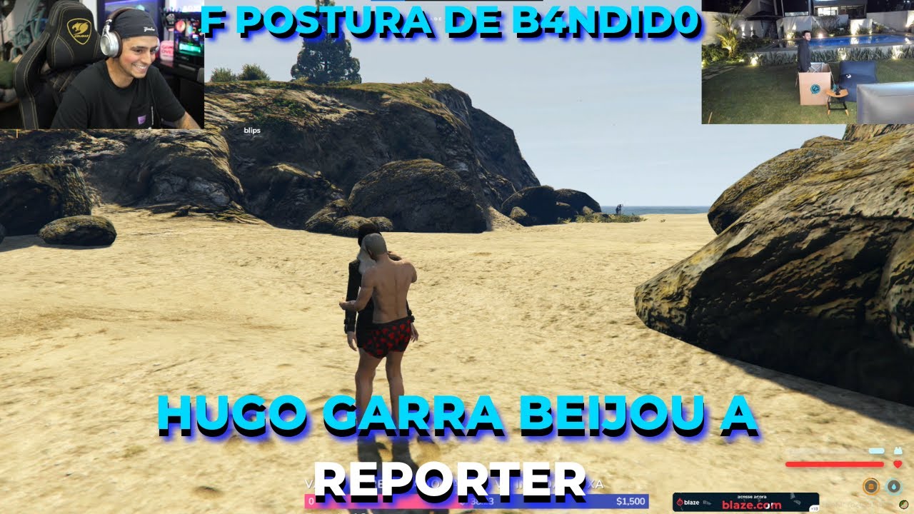 HUGO GARRA BEIJOU A REPORTER F POSTURA!! [GTA RP] #cda #gtarp #valley #cdavalley