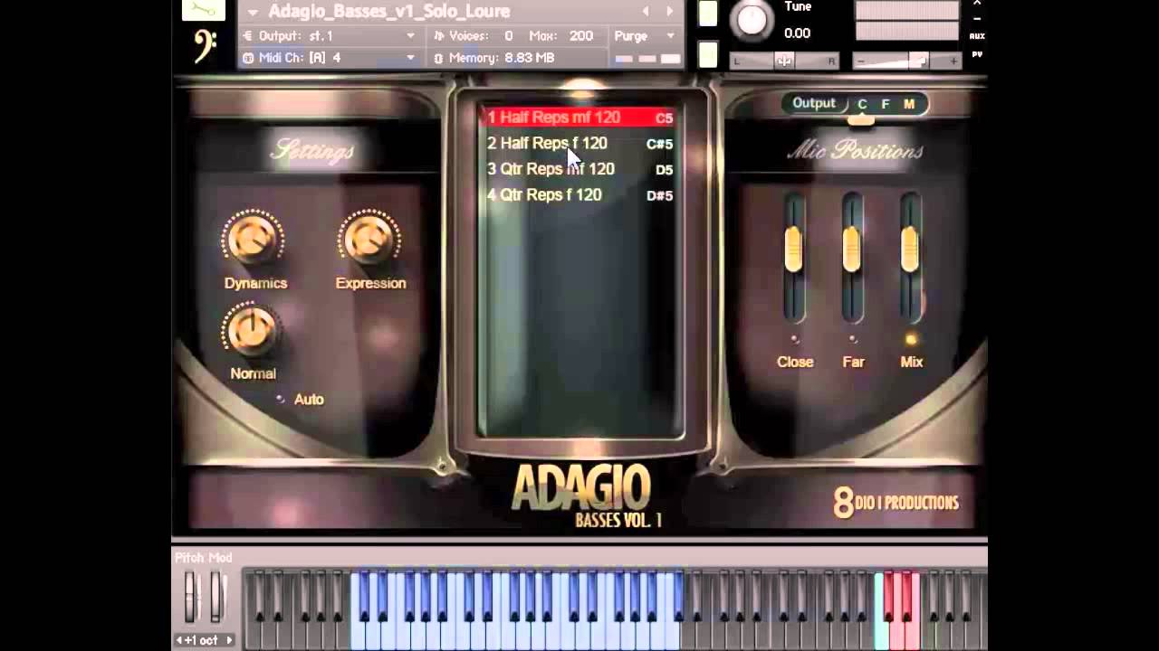 8Dio Adagio Solo Bass