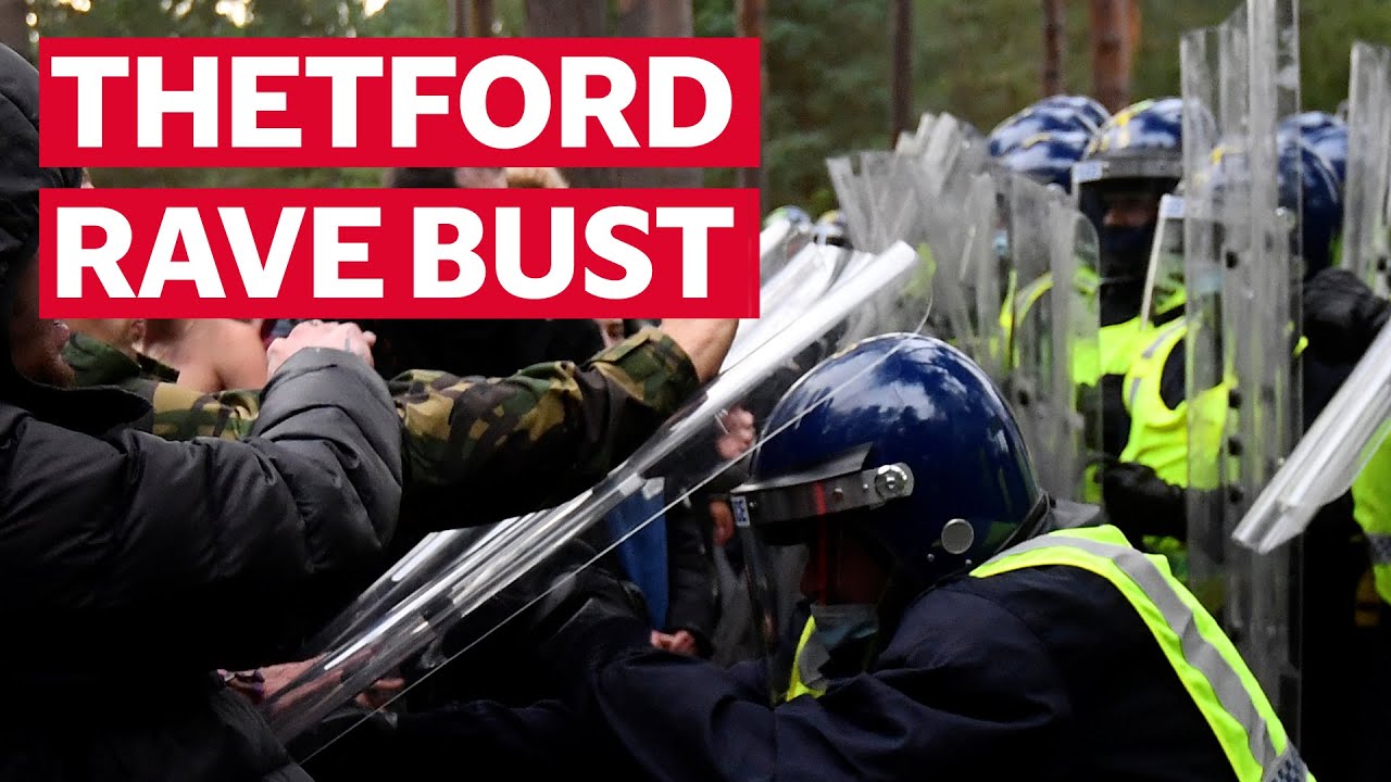 Thetford Forest rave: Norfolk Police break up rave with 500 people at cost of £25,000