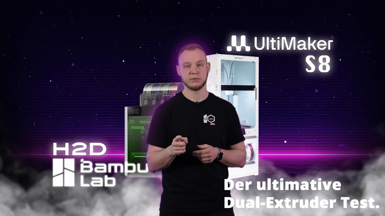 🔥 Ultimaker S8 vs. Bambu Lab H2D – Welcher Dual-Extruder-Drucker passt zu dir?