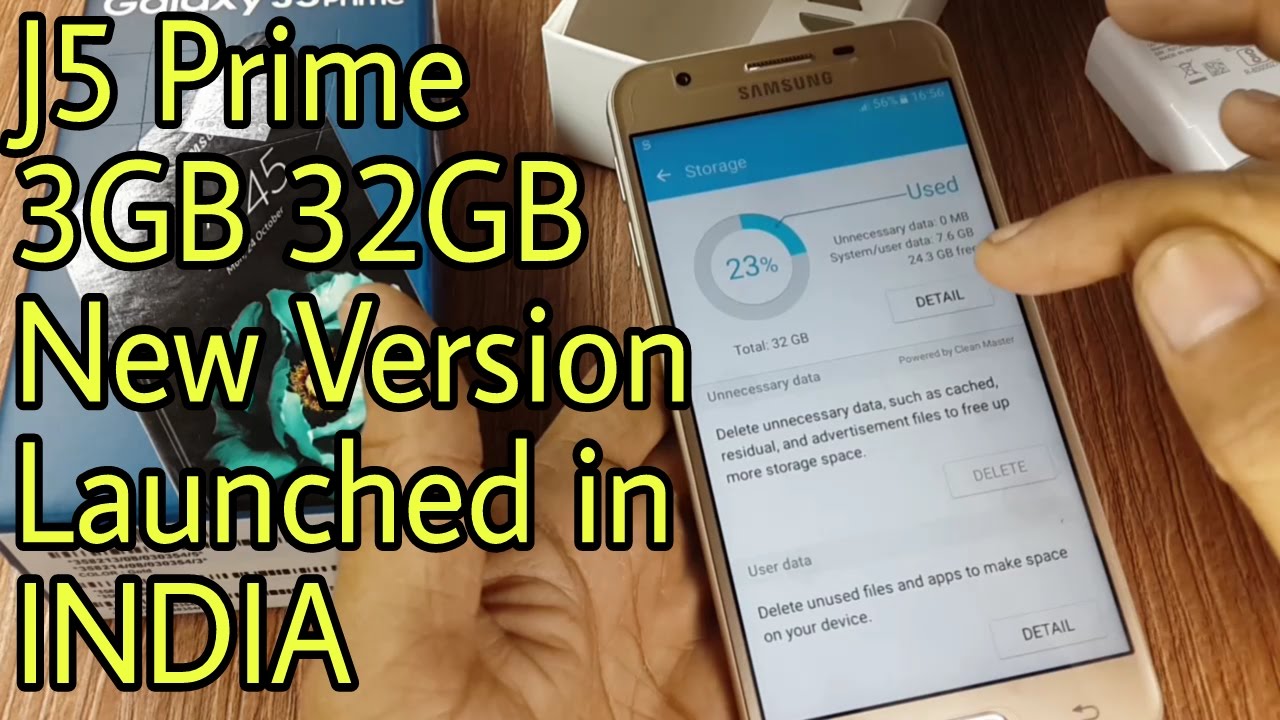 Galaxy J5 Prime 3GB 32GB Unboxing In Hindi