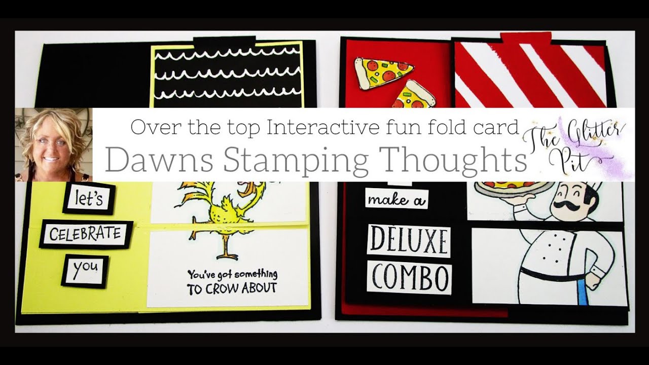 Over  the  Top  Interactive  Fun  Fold  Card
