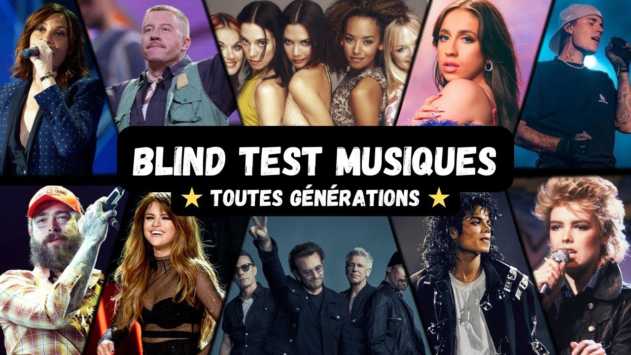 BLIND TEST MUSIQUES DE 1964 À 2025  - 70 EXTRAITS (TOUTES GÉNÉRATIONS)