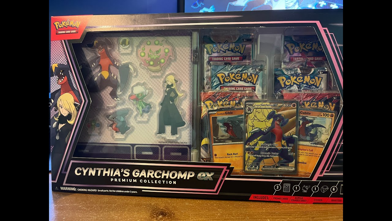 CYNTHIA'S GARCHOMP EX PREMIUM COLLECTION  UNBOXING