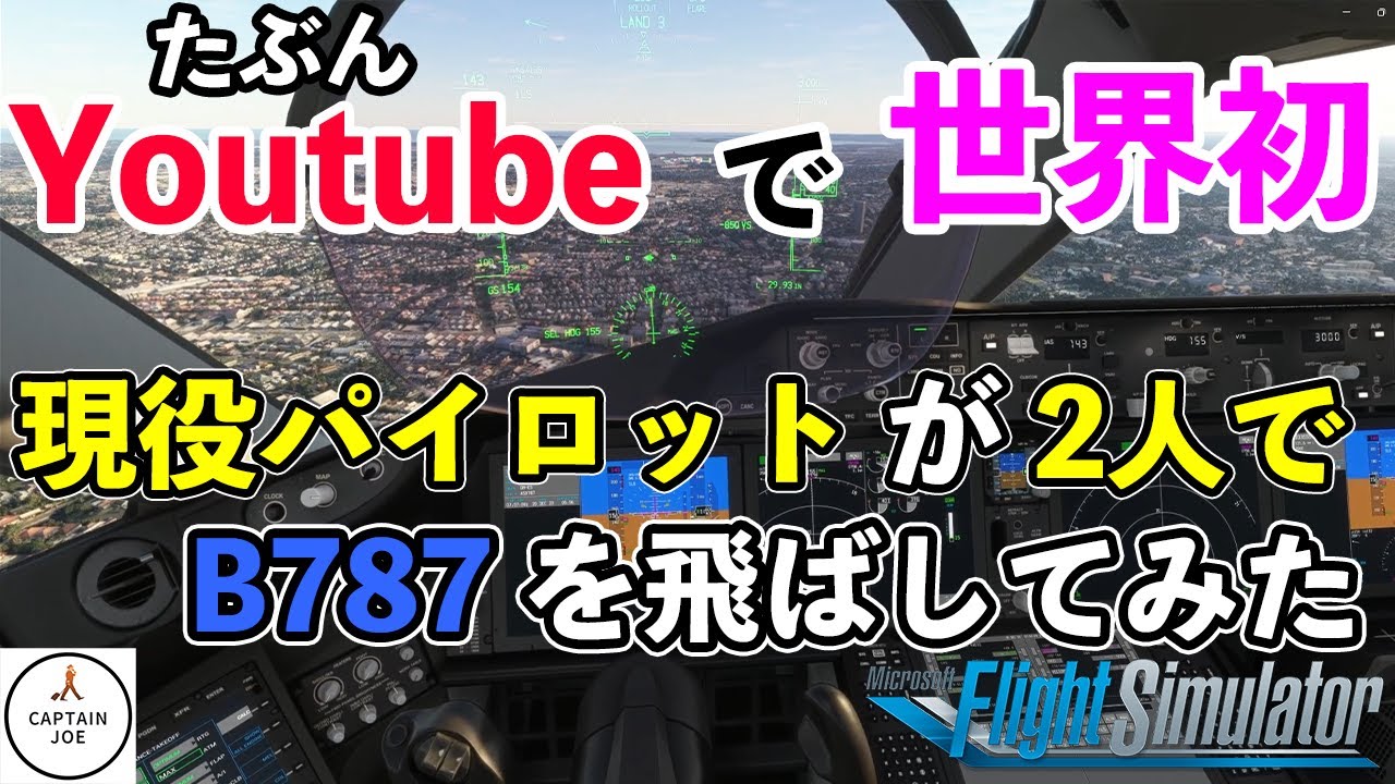 【現役パイロット2人でＢ７８７を操縦してみた】年越しは海外で。（MSFS2020）