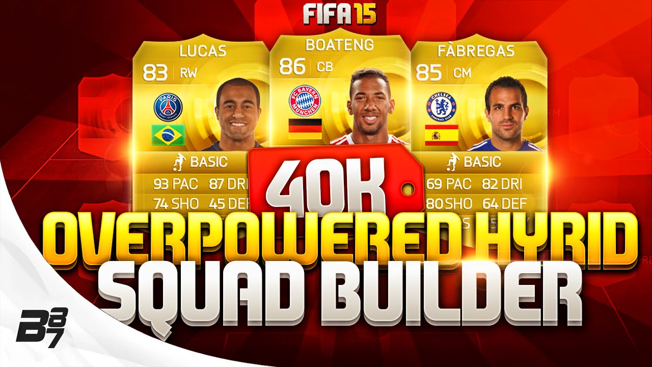 FIFA 15 | 40K+ OVERPOWERED SQUAD BUILDER! w/ FABREGAS AND LUCAS