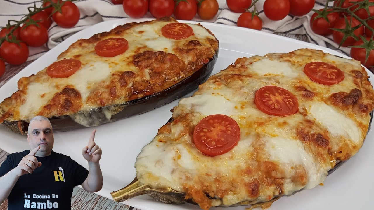 🤩 Berenjenas Rellenas de Pollo.🍆Receta Muy Fácil 🍆🤩 Receta Barata.