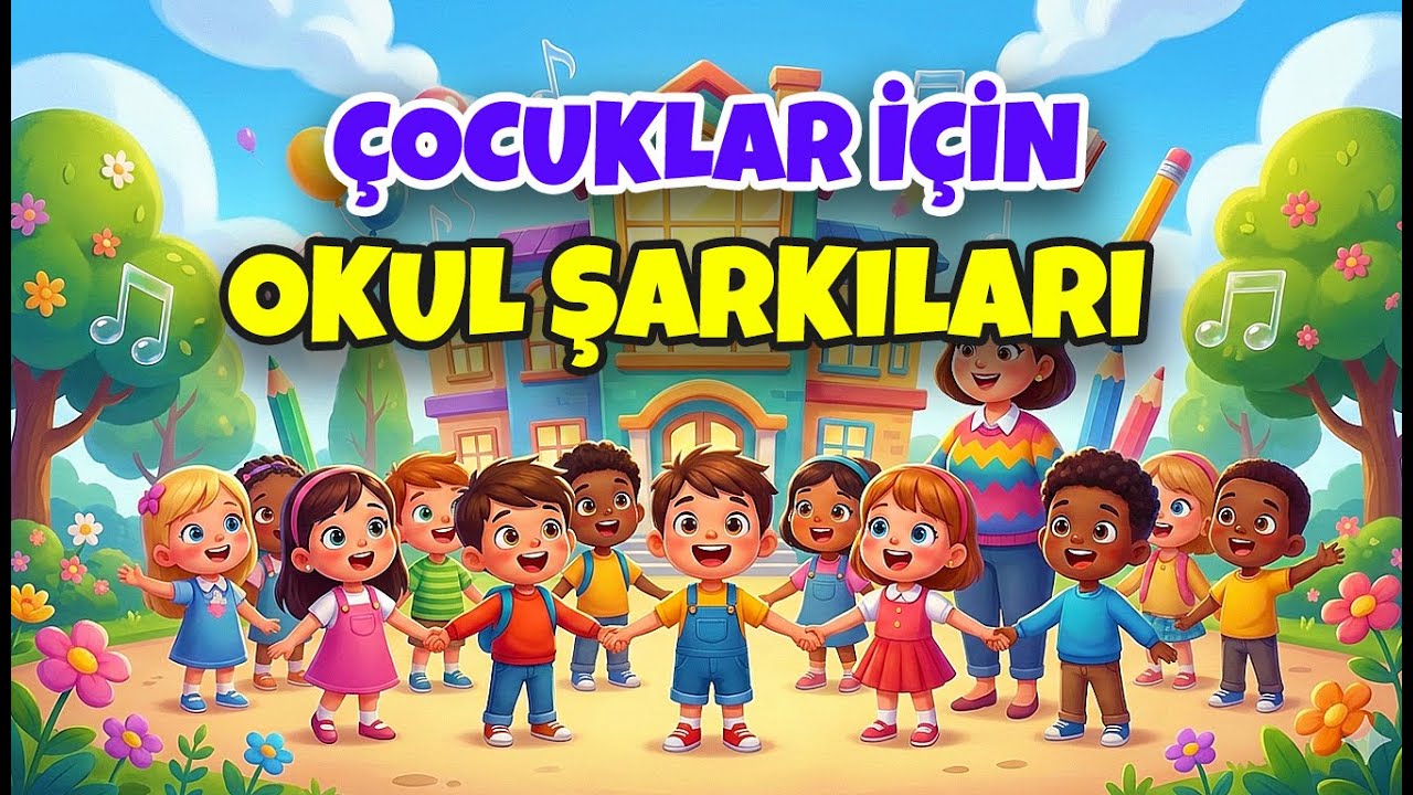 Çocuklar İçin Okul Şarkıları | Öğrenirken Eğlenelim! 📚🎶