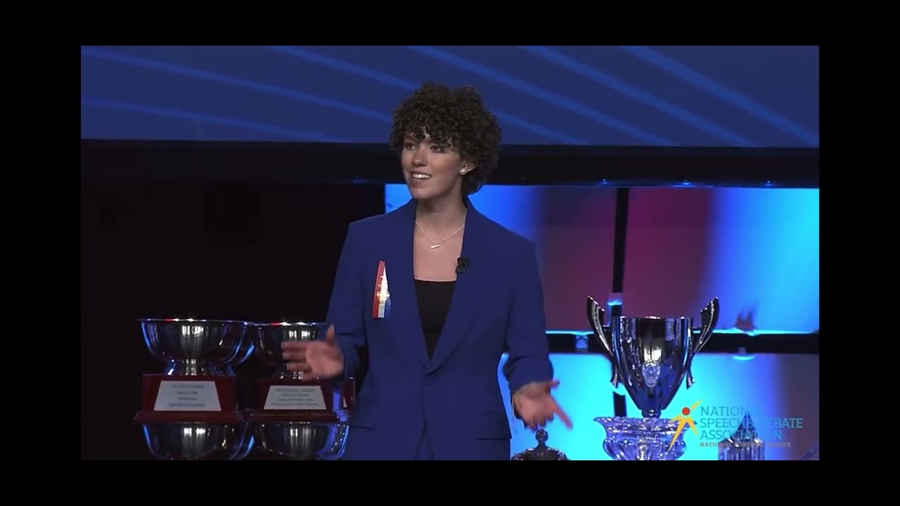 Téa Shouldice - 2024 NSDA United States Extemporaneous Speaking National Champion