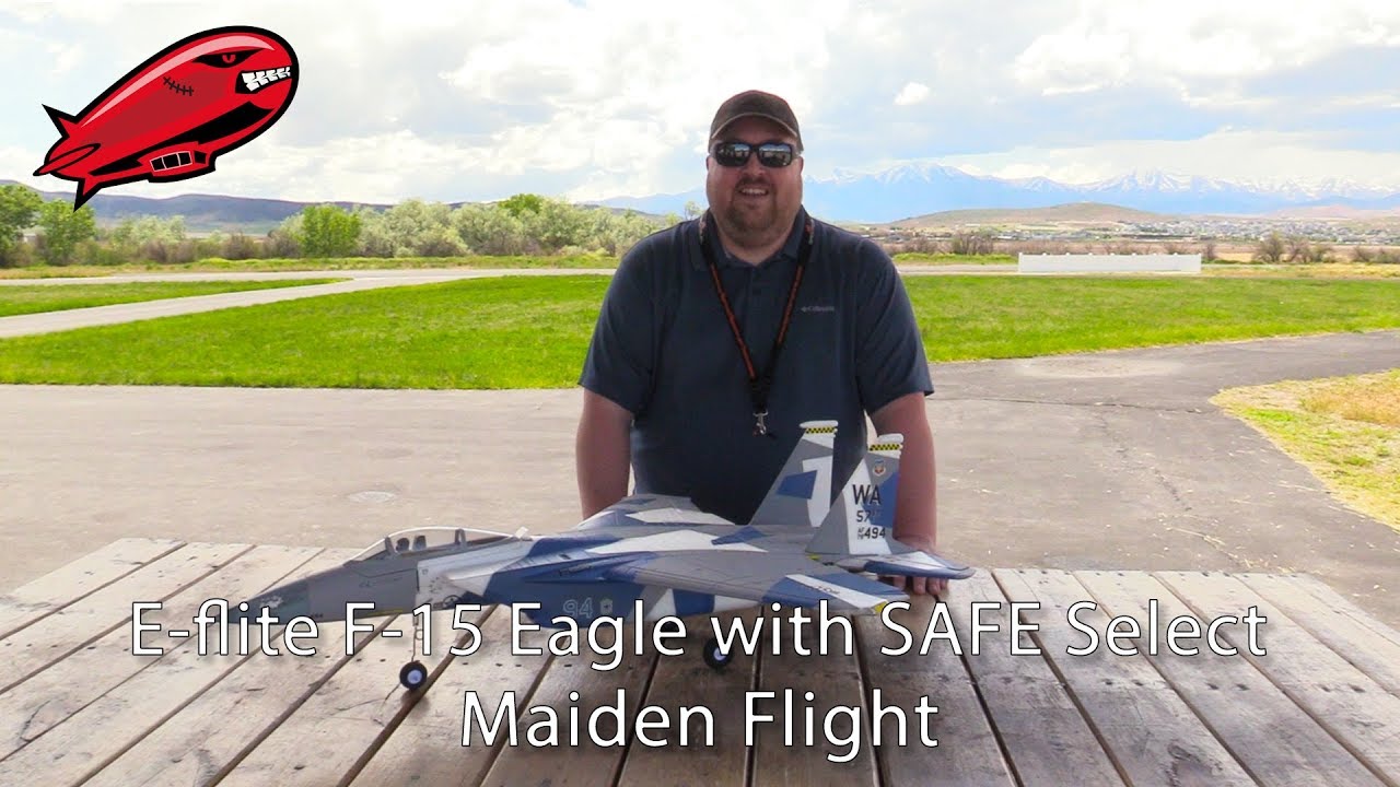 E-flite F-15 Eagle with SAFE Select Maiden Flight
