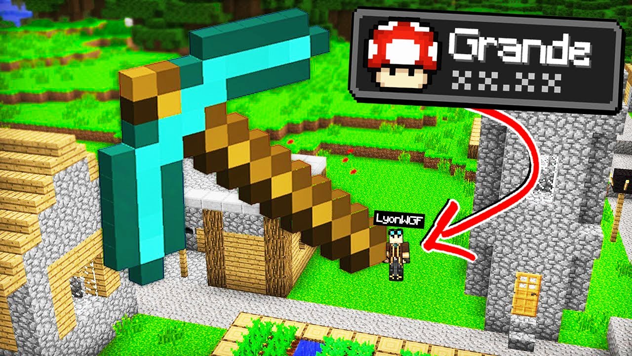 CRAFTO GLI OGGETTI GIGANTI SU MINECRAFT!!