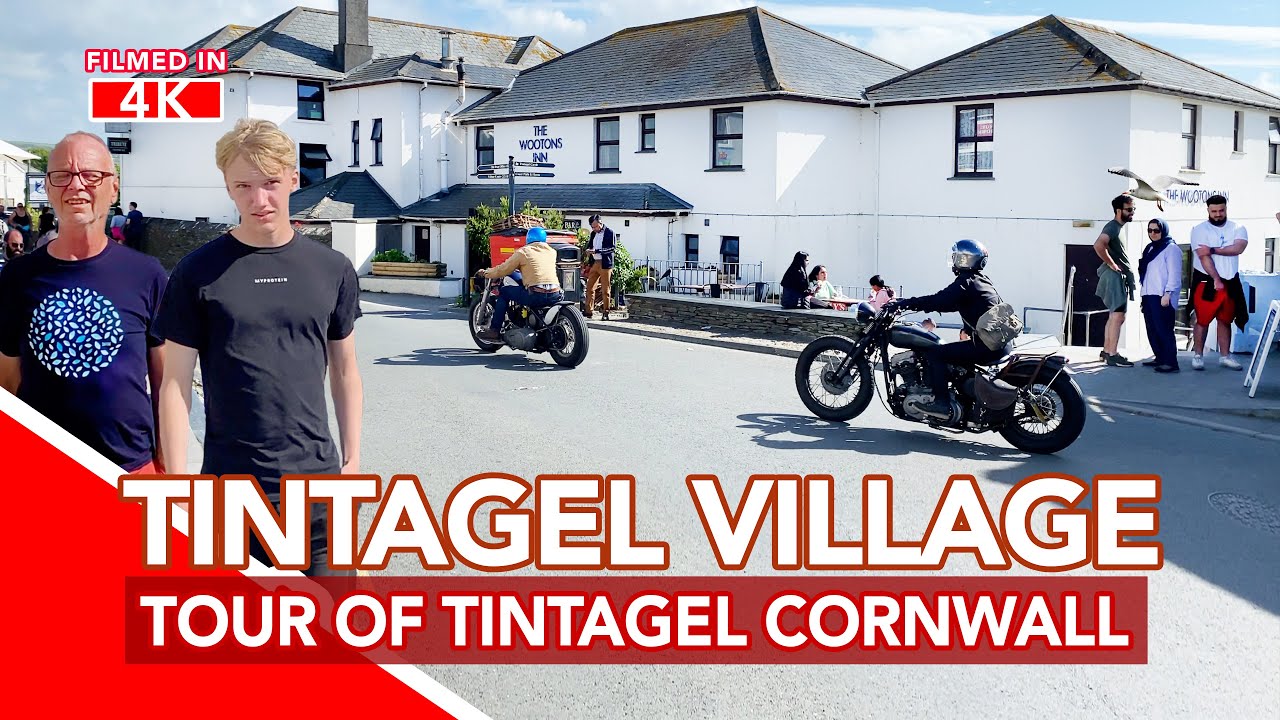 TINTAGEL VILLAGE CORNWALL England | Full walking tour filmed in 4K | Birthplace of King Arthur?