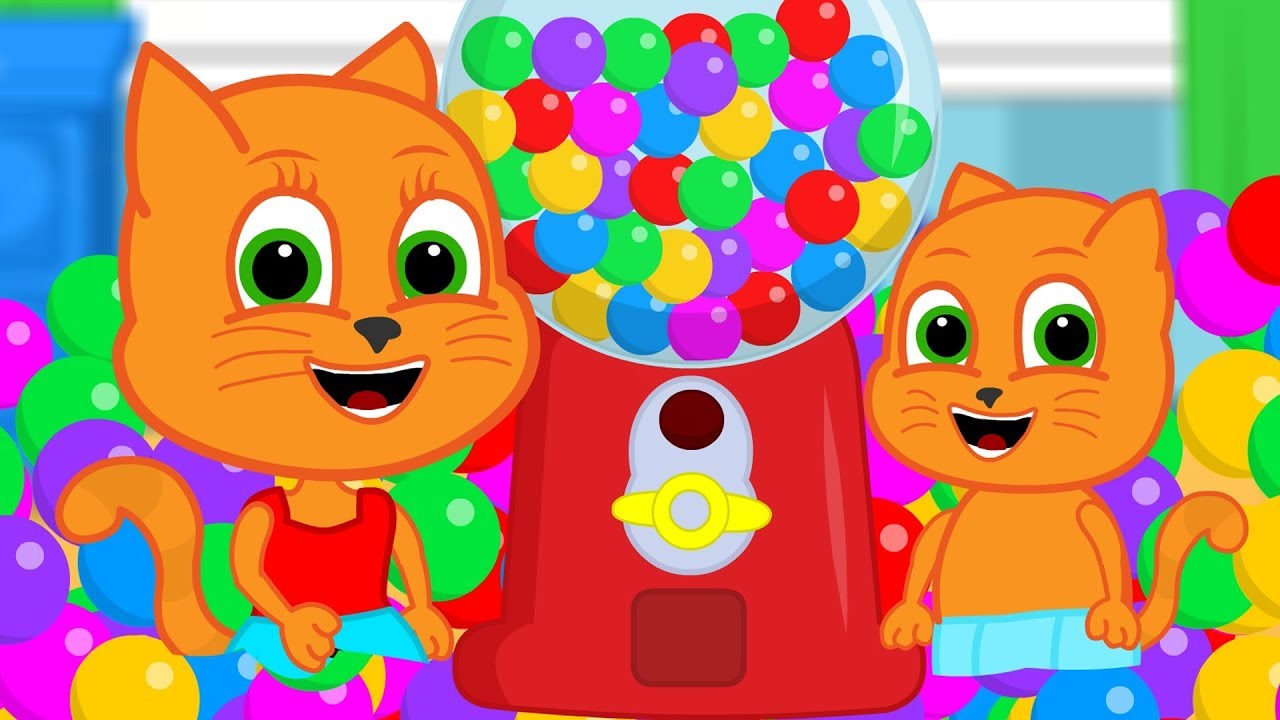 Familia de Gatos - M&aacute;gico La M&aacute;quina Gumball Dibujos animados para ni&ntilde;os