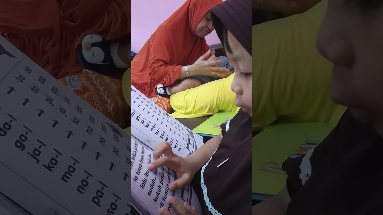Aurima belajar membaca