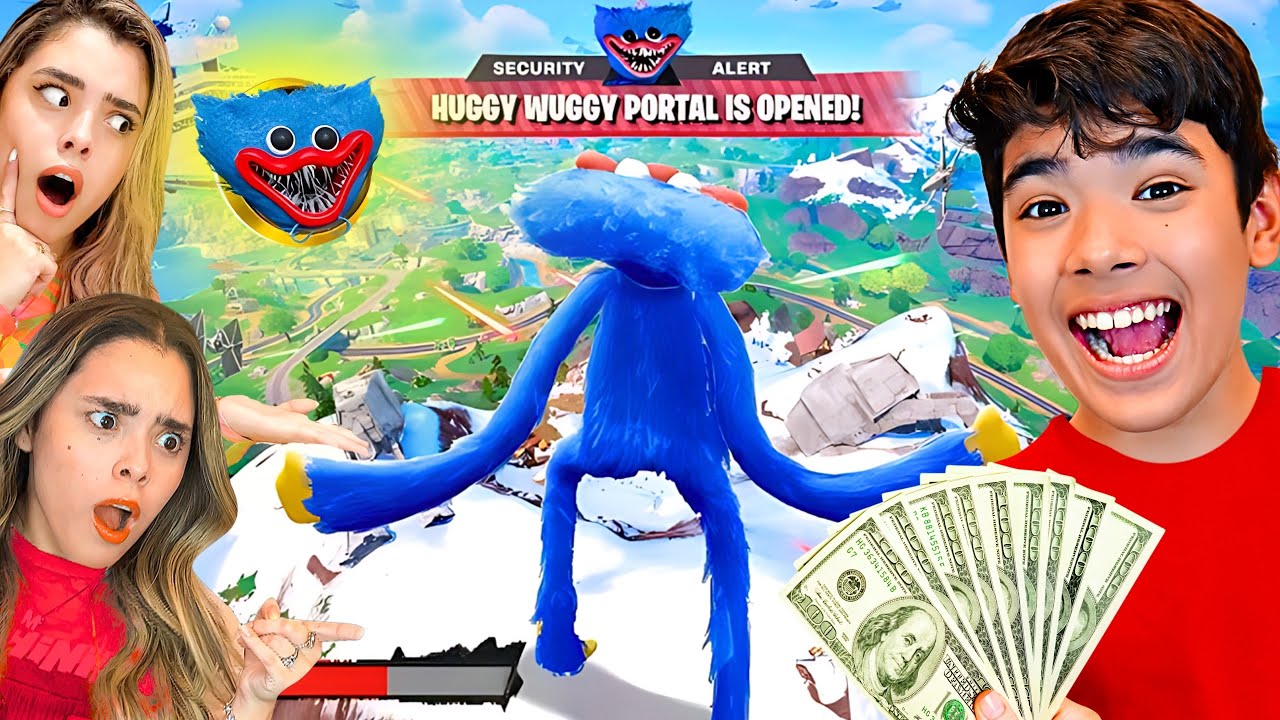 COMPREI TUDO do HUGGY WUGGY no DINHEIROS das MINHAS IRMÃS no FORTNITE !