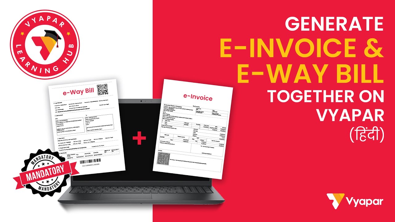 How to Generate E‑Invoice and E‑Way Bill Together in Vyapar App | One‑Click GST Compliance (Hindi)
