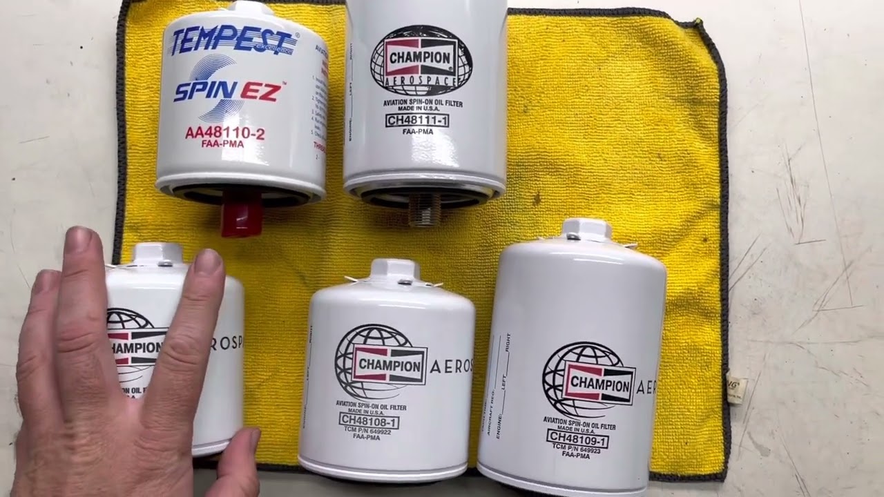 Aircraft Oil Filters, Common Sizes and Equivalents
