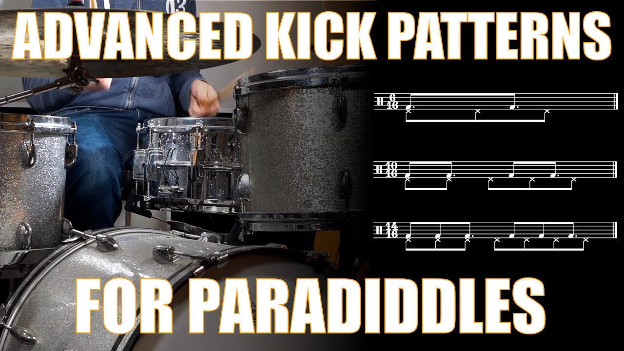 Advanced Kick Patterns in Paradiddle Grooves - Daily Drum Lesson