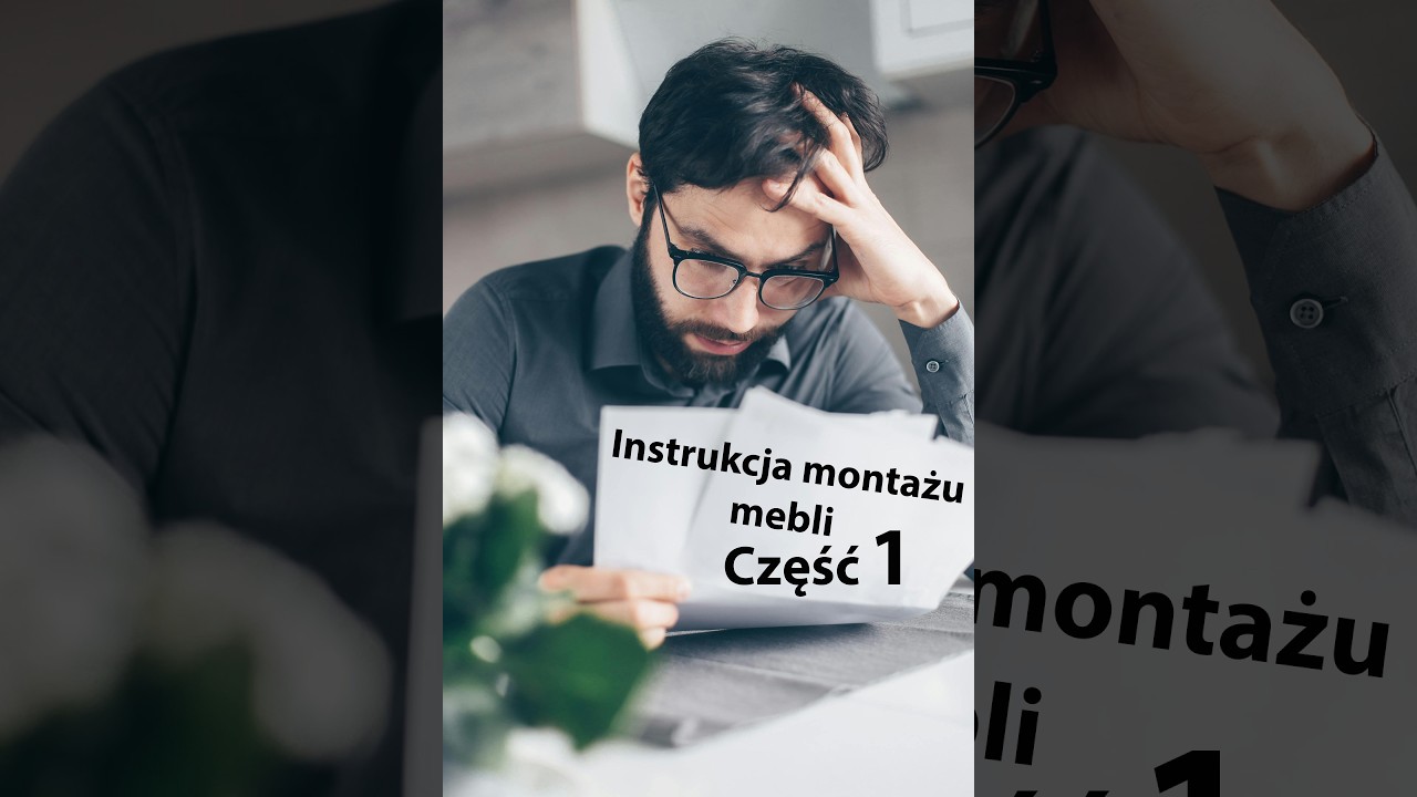 Cz 1 Czytam instrukcję montażu mebli, czyli czarna magia. Jak składać meble, jak złożyć szafę z JYSK