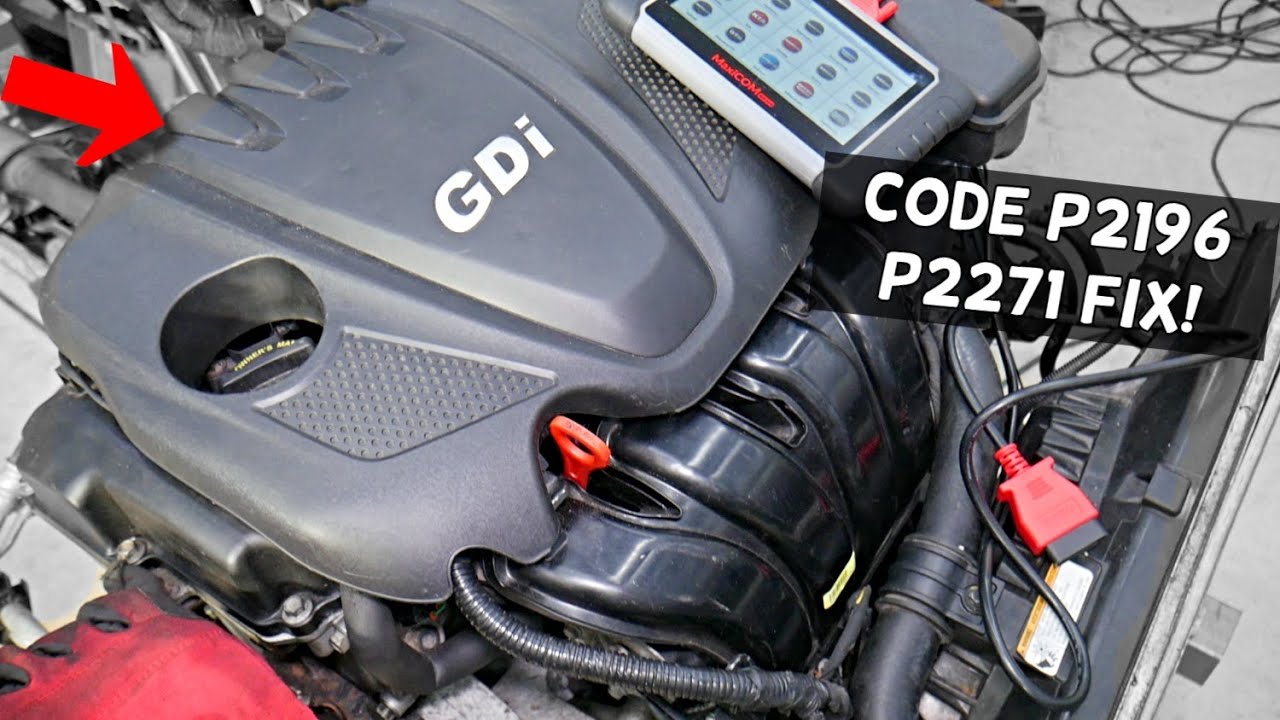 HYUNDAI KIA КОД P2196 P2271 ЗАСТРЯЛ ДАТЧИК ЛЯЗИ, ДАТЧИК КИСЛОРОДА, ОБОГАЩЕННАЯ СМЕСИ