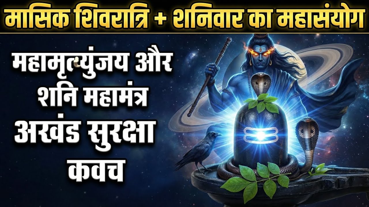 🔴 LIVE: Masik Shivaratri & Saturday Special | Maha Mrityunjaya & Shani Mantra (Full Protection)