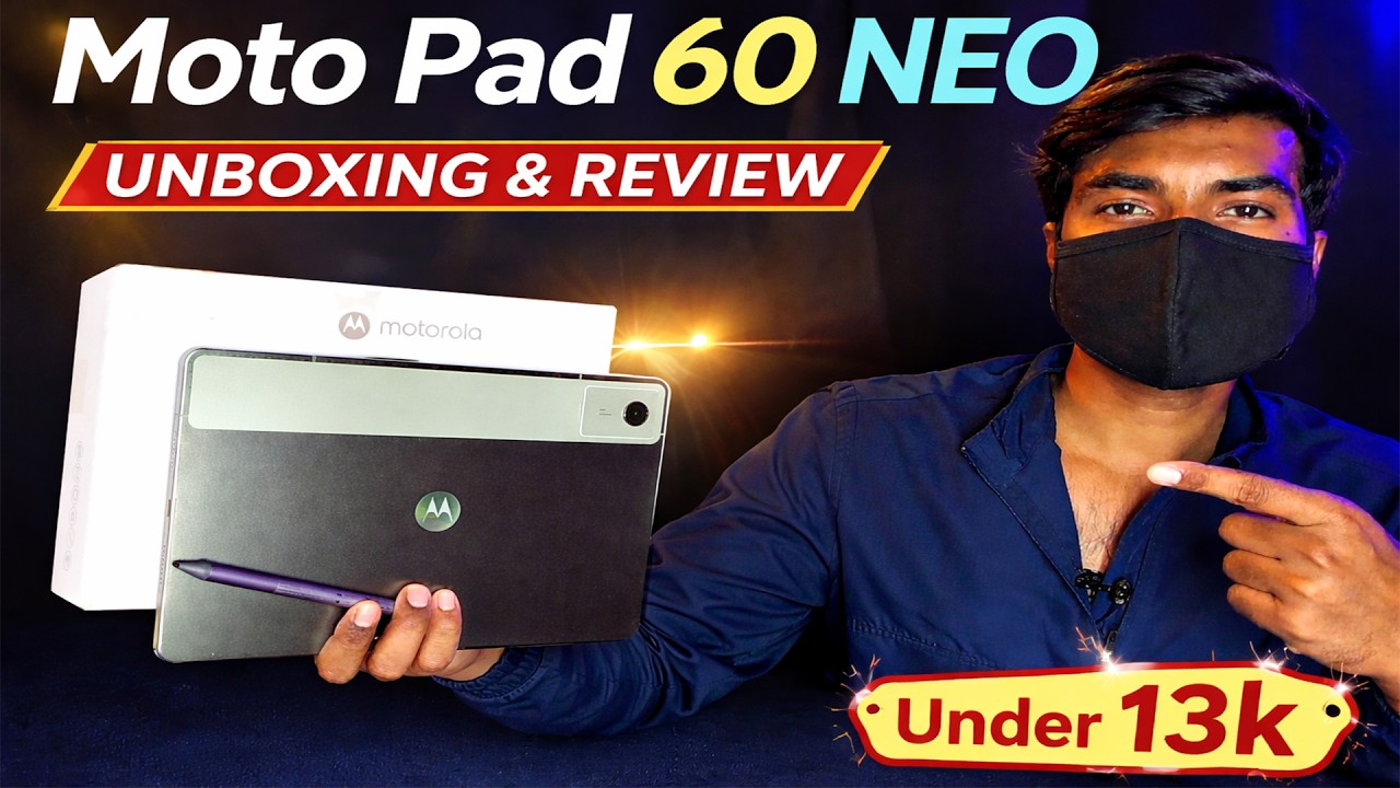Moto Pad 60 Neo with Stylus | UNBOXING & REVIEW | Under INR 13k
