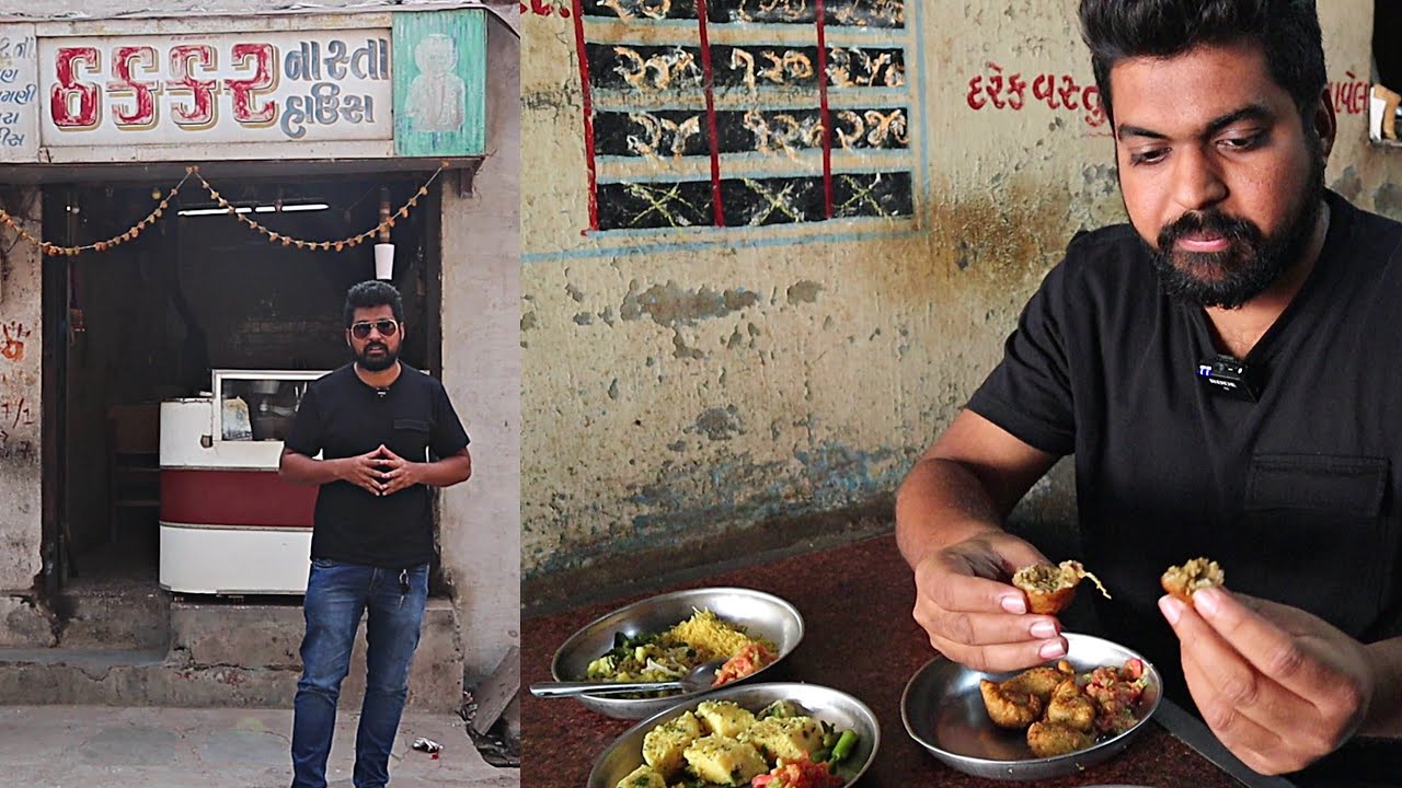 ૧૦૦ વરસ જુના ભરૂચ મા ખમણ ના જન્મ દાતા ઠક્કર નાસ્તા હાઉસ ચુનારવાડ જુના બજાર || Bharuch streetfood