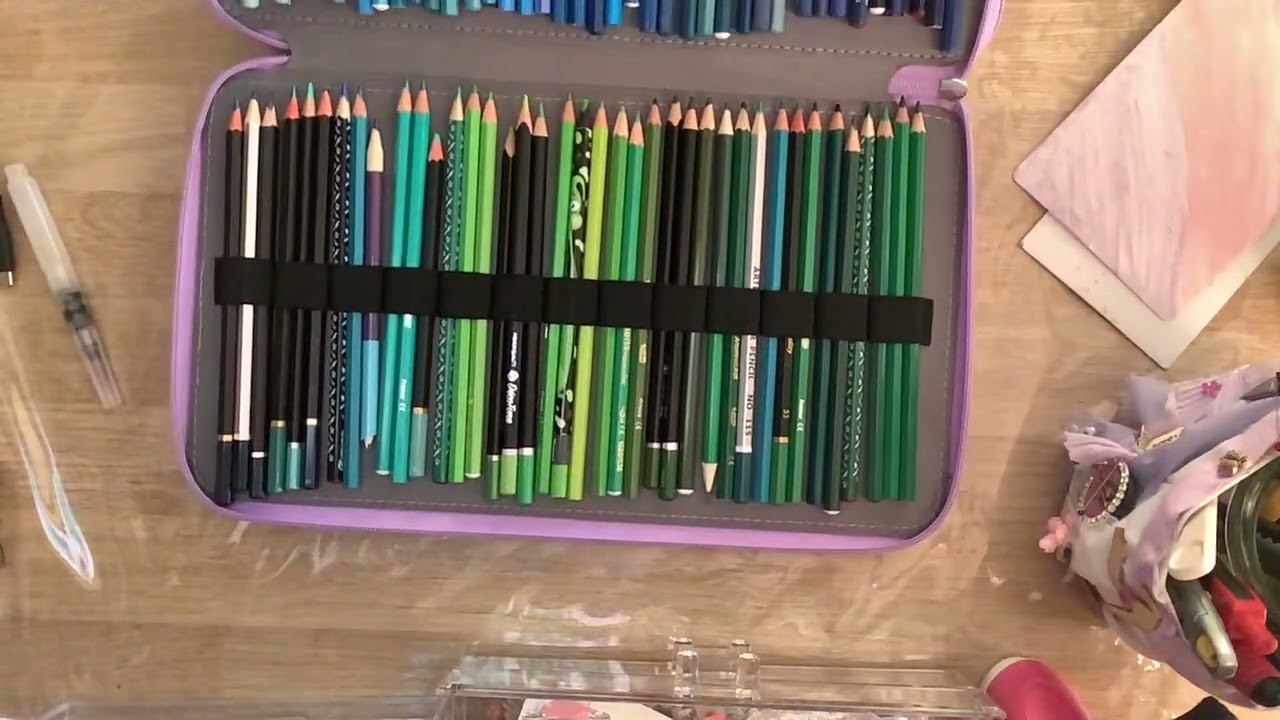 Art collage et rangement feutres et crayons de couleur trousses TEMU🤗🤗🤗