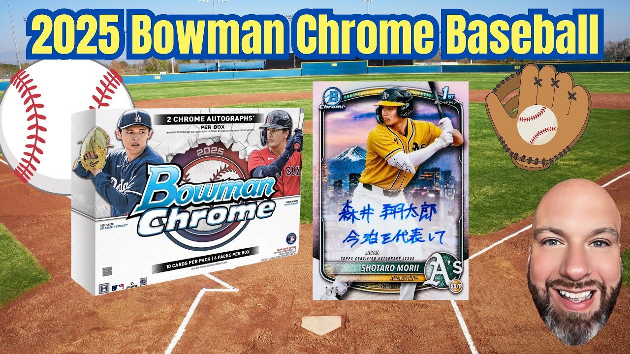 *2025 BOWMAN CHROME BASEBALL ⚾️ HOBBY BOX 2 AUTOGRAPHS 