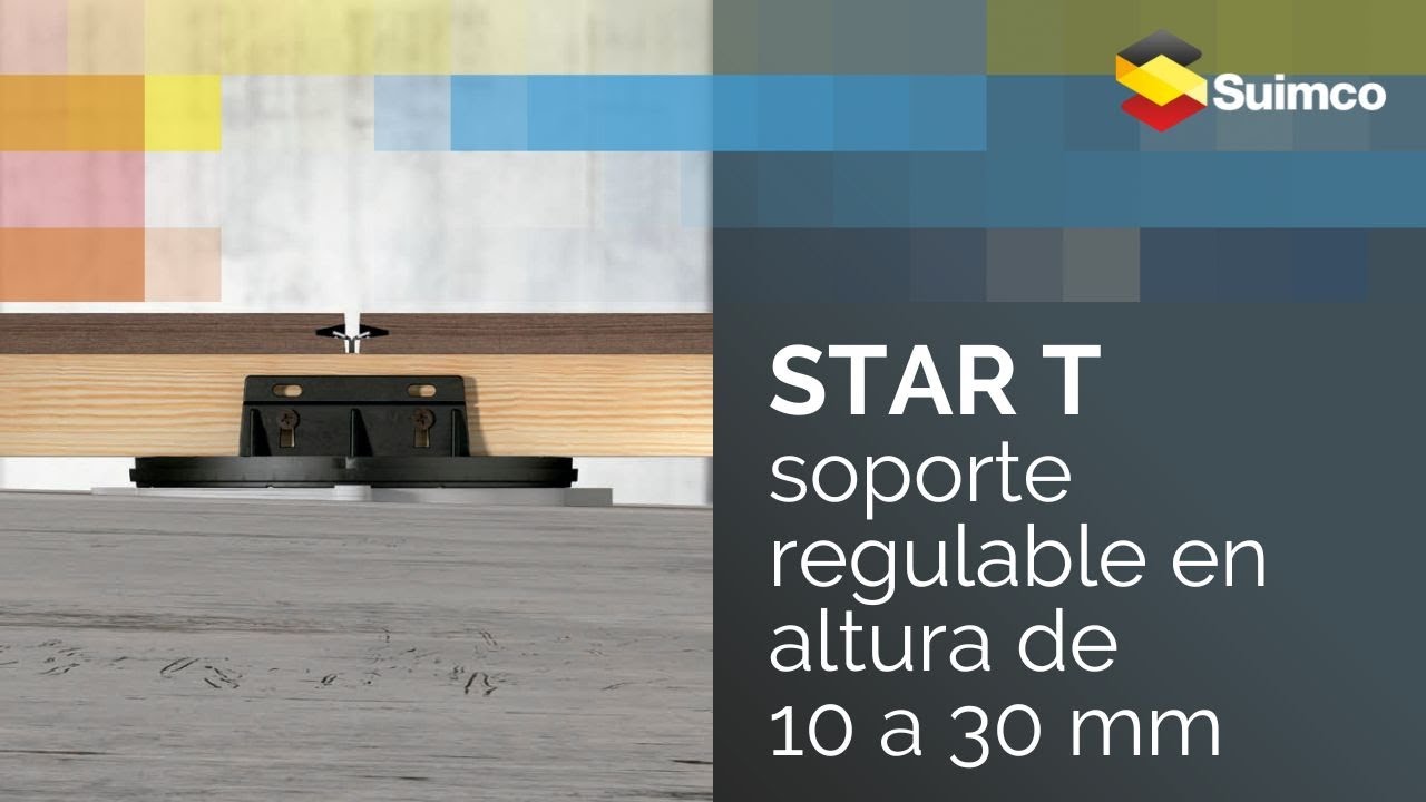 Soporte STAR T regulable en altura de 10 a 30 mm