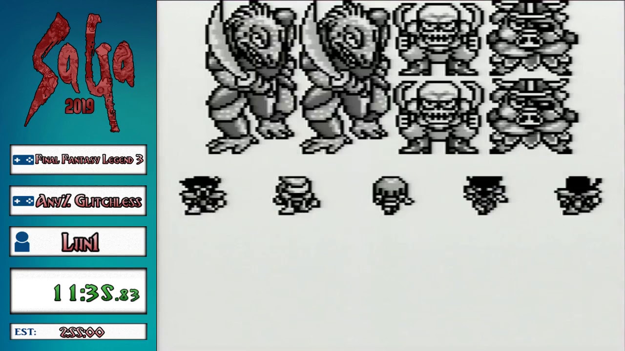 SaGa 2019 - Final Fantasy Legend 3 any% glitchless