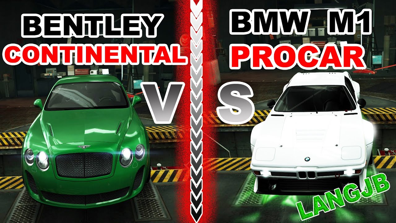 NFS World Bentley Continental Coupe vs BMW M1 Procar  [LANGJB]