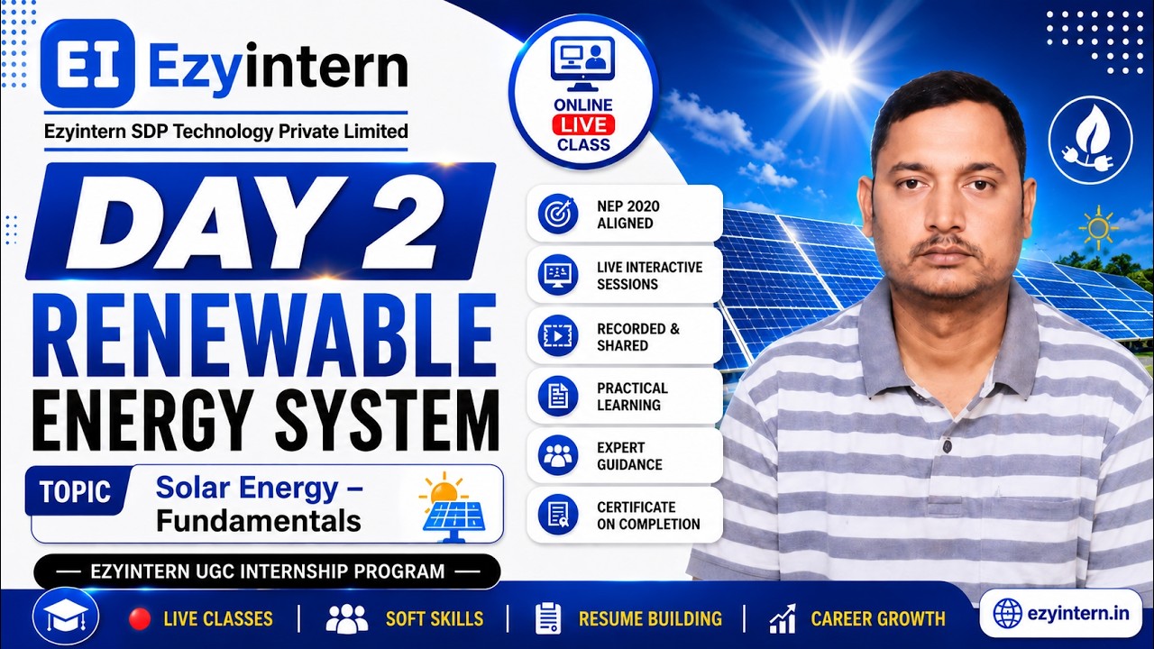 Day 2: Solar Energy Fundamentals | EzyIntern UGC Internship Program