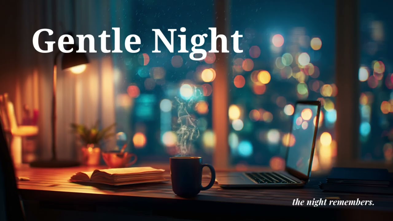 Gentle Night Reflection | Cozy Workspace Ambience for Calm & Inspiration