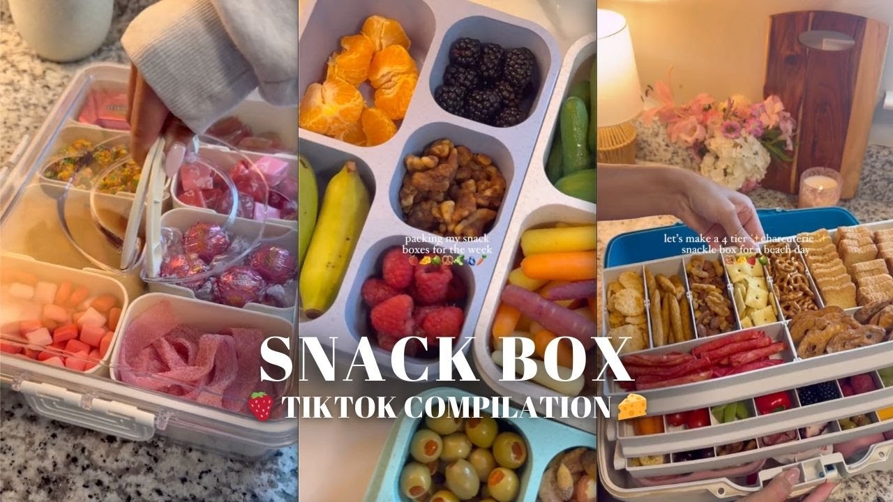 Calm and Aesthetic Snack Box Restock ASMR 🧃 | part 1 | TikTok Compilation