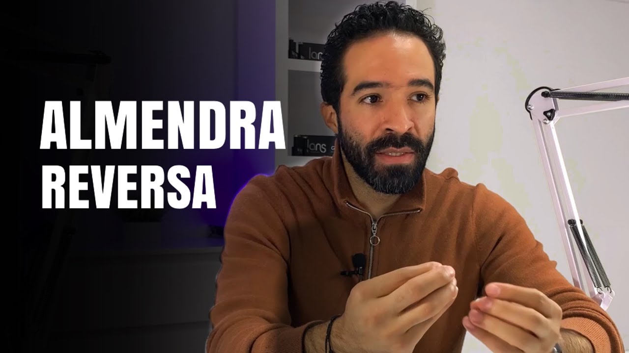 ALMENDRA Y REVERSA CON UNA SOLA PERLA DE ACRILICO