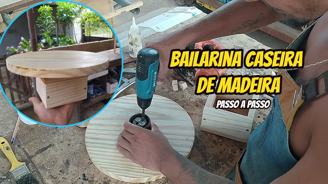 BAILARINA CASEIRA PARA CONFEITAR BOLOS - dicas de como fazer sua bailarina de madeira pinus - diy