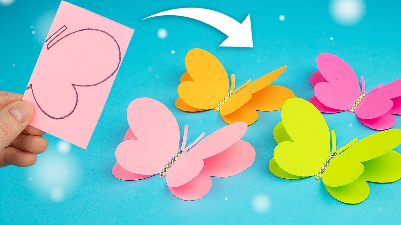DIY Paper Butterfly Craft Step by Step 🦋 Tutorial